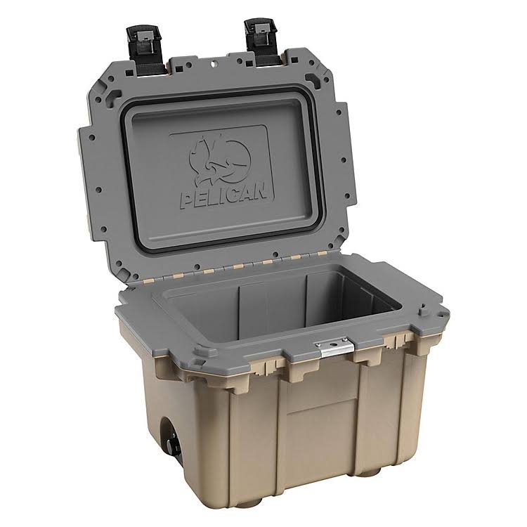 Pelican 30qt Elite Cooler - Coyote / Dark Gray