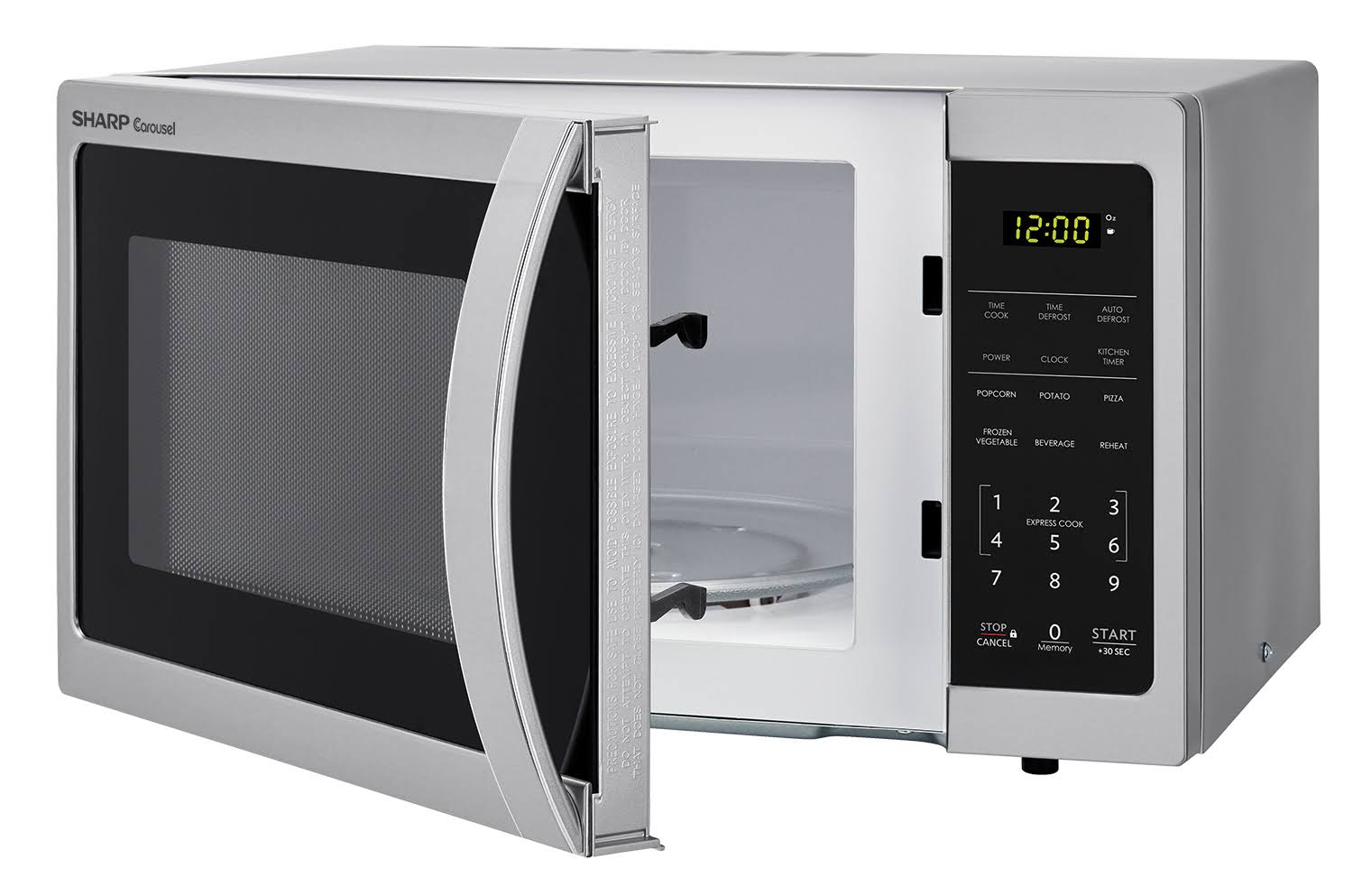 Sharp Carousel 0.7 Cu. ft. Stainless Steel Countertop Microwave Oven-SMC0711BS
