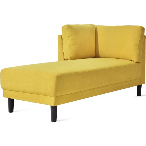 Yellow Chaise Lounge Chairs Indoor Furniture with Arms Couch for Living Room