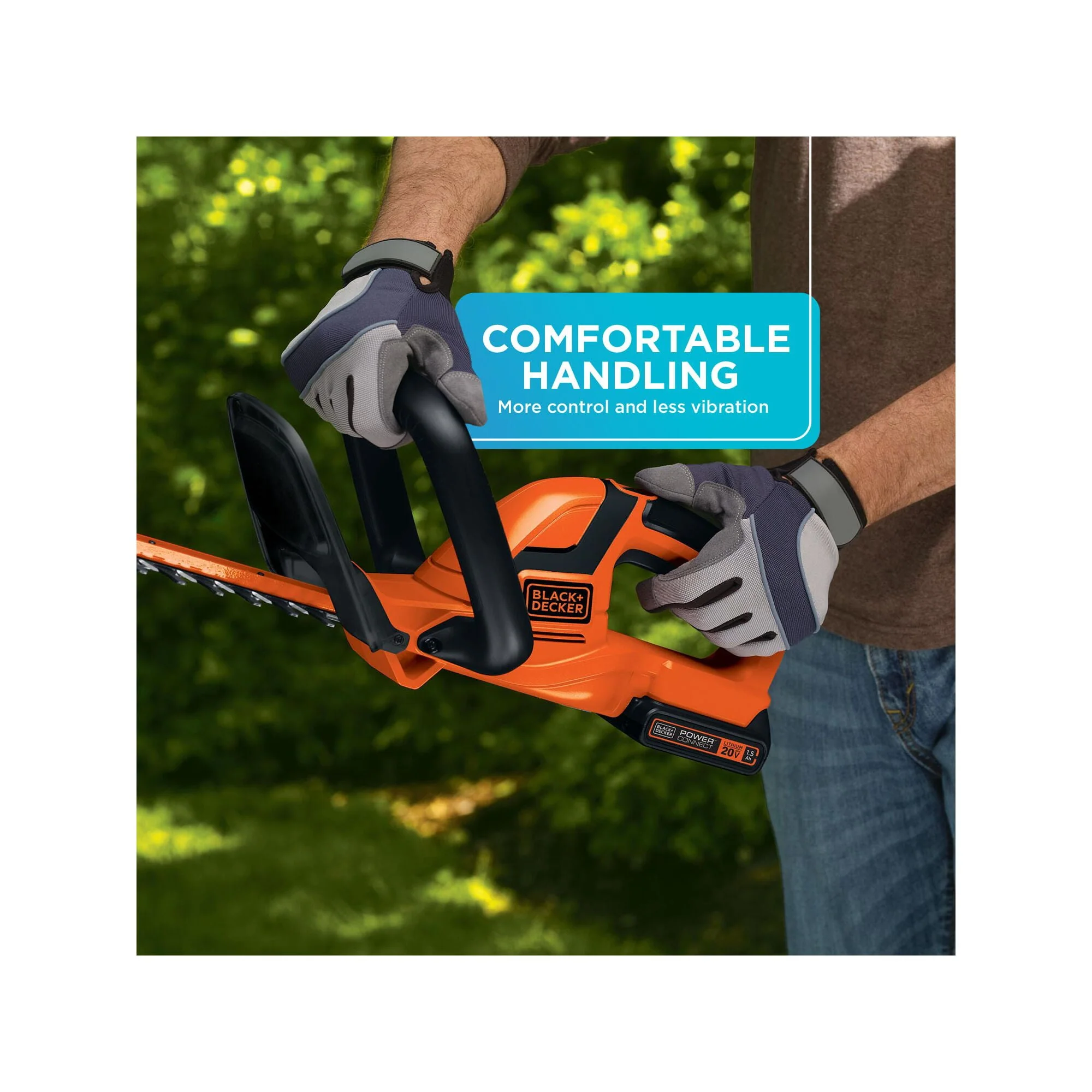 BLACK+DECKER LHT2220 20V MAX* Cordless Lithium 22 in. Hedge Trimmer