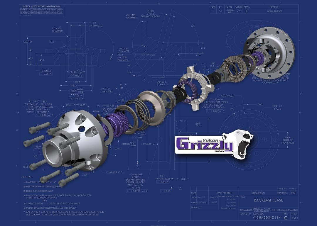 Yukon Gear & Axle (YGLF8.8-31) 31-Spline Grizzly Locker for Ford 8.8 Differential