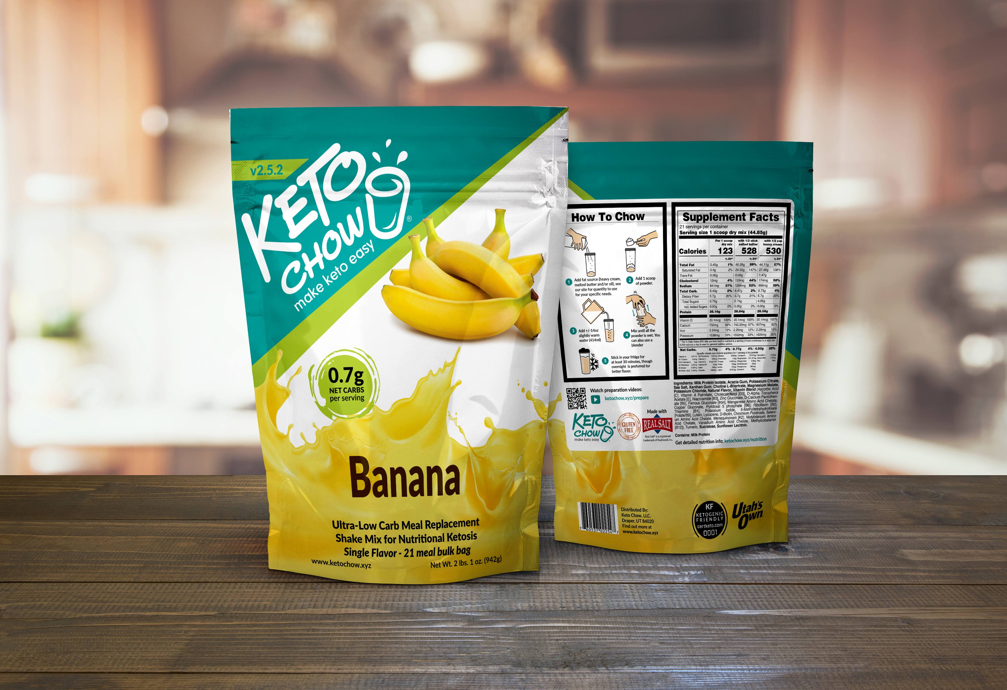 Keto Chow 21 Meal | Keto Meal Replacement Shakes Eggnog