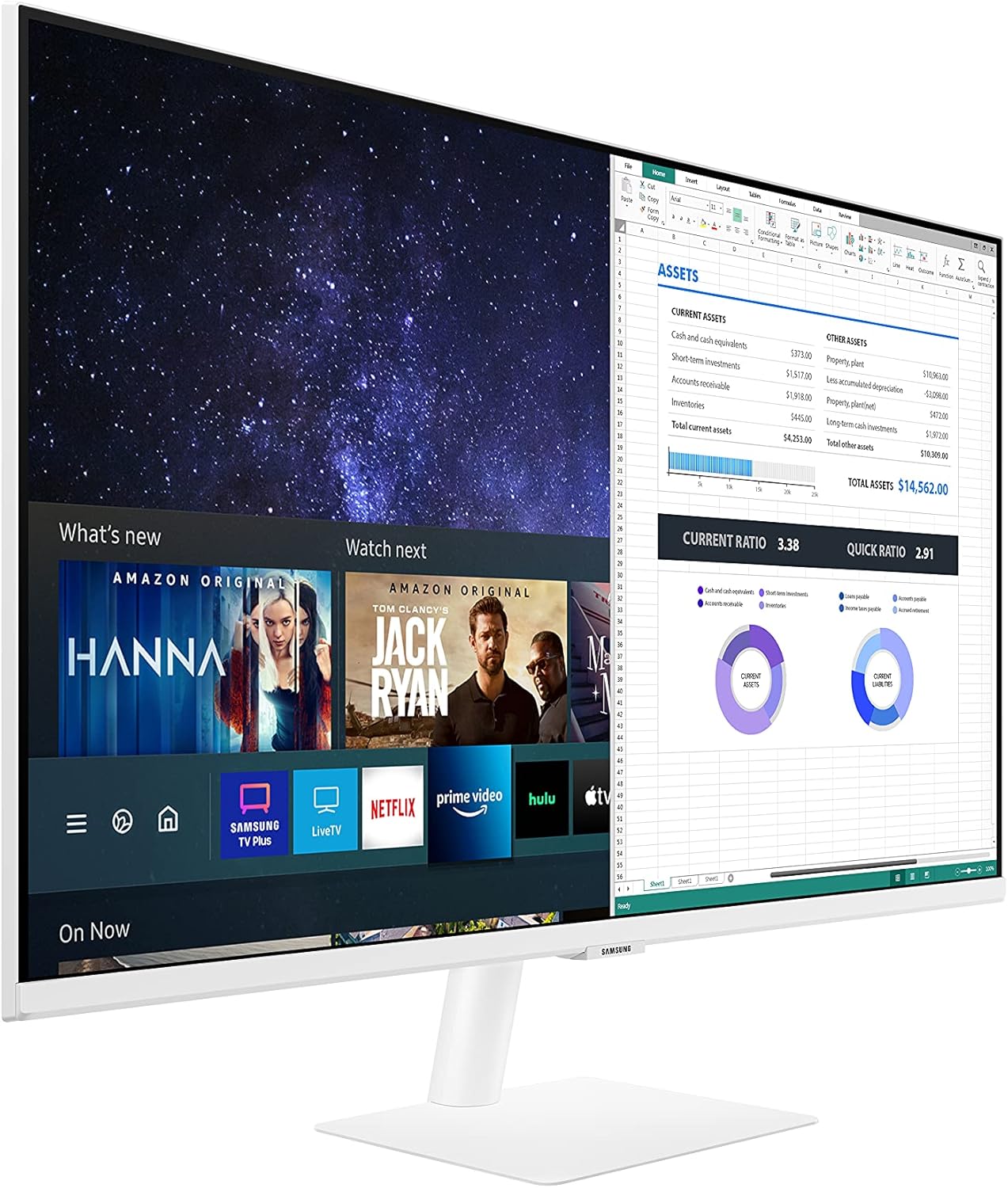 Samsung 27-Inch Class Monitor M5 Series - FHD Smart Monitor and Streaming TV (LS27AM501NNXZA, 2021 Model)