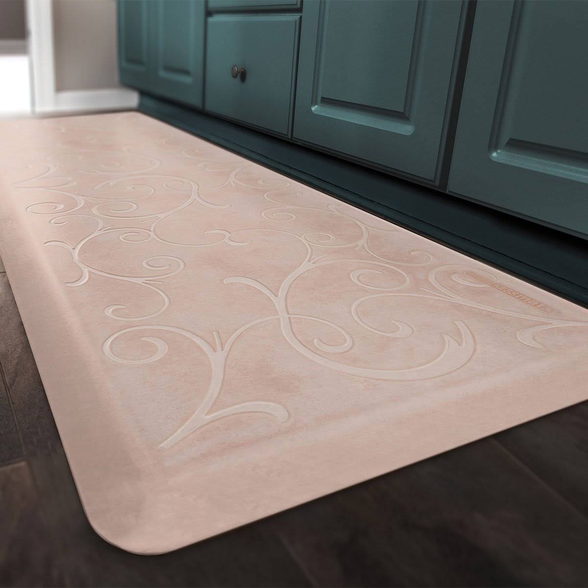 WellnessMats 32x22 x 22x22 Studio Collection Scalloped-Bella - Sand Dollar