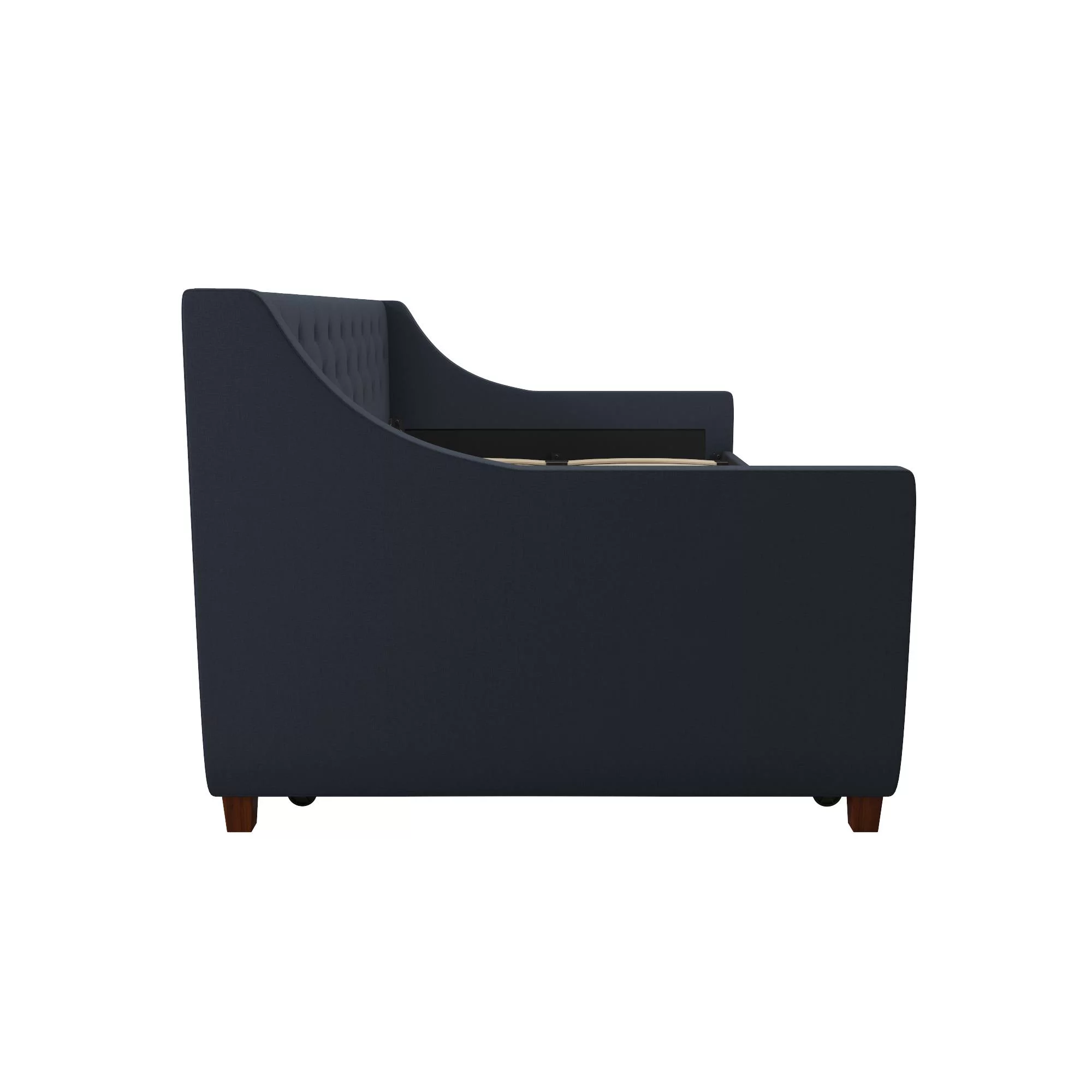 Novogratz Her Majesty Daybed and Trundle, Blue Linen