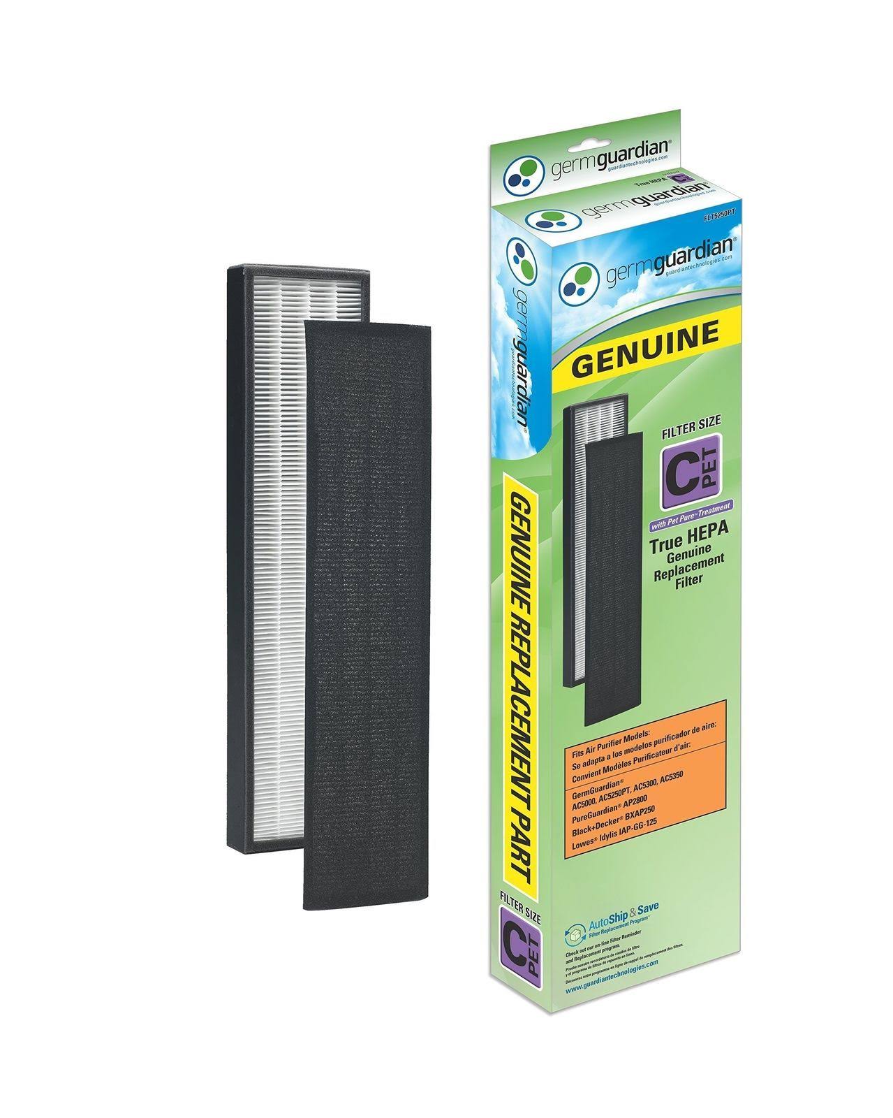 GermGuardian Ac5250pt 3-in-1 Air Purifier with Pet Pure HEPA Filter