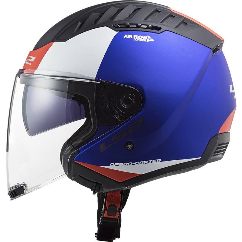 LS2 - Helmet OF600 Copter Urbane Matt Blue / Red - Size Xs