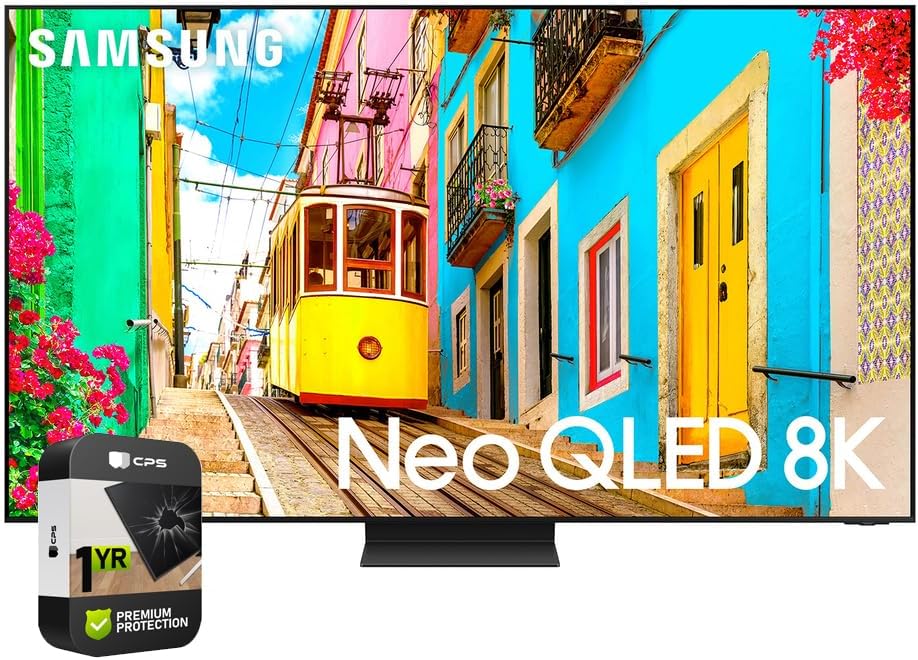 Samsung QN85QN800DFXZA 85 Inch Neo QLED 8K Smart TV 2024 Bundle with 1 YR CPS Enhanced Protection Pack