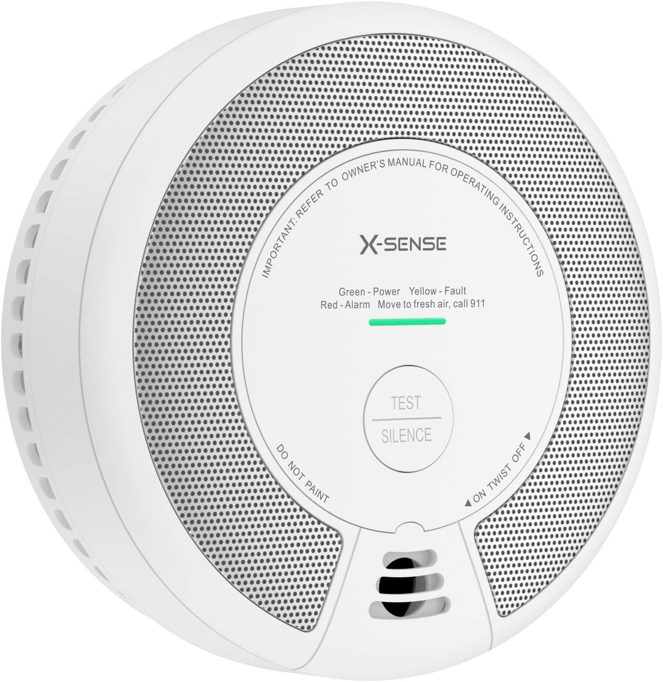 X-Sense Wireless Interconnected Combination Smoke and Carbon Monoxide Detector, 10-Year Battery Powered Fire and CO Alarm, SC06-W, Pack of 3