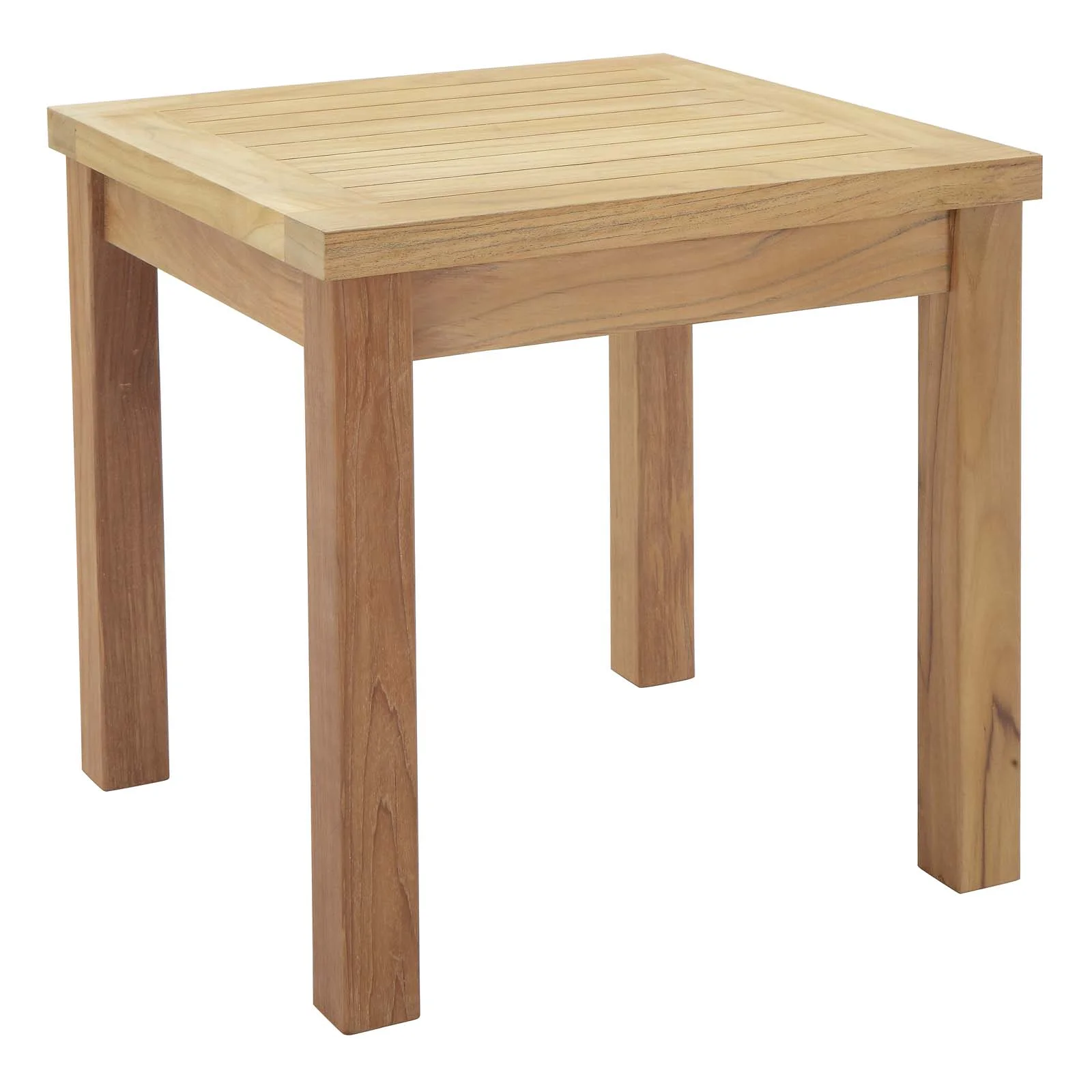 Modway Marina 3 Piece Outdoor Patio Teak Set in Natural Gray