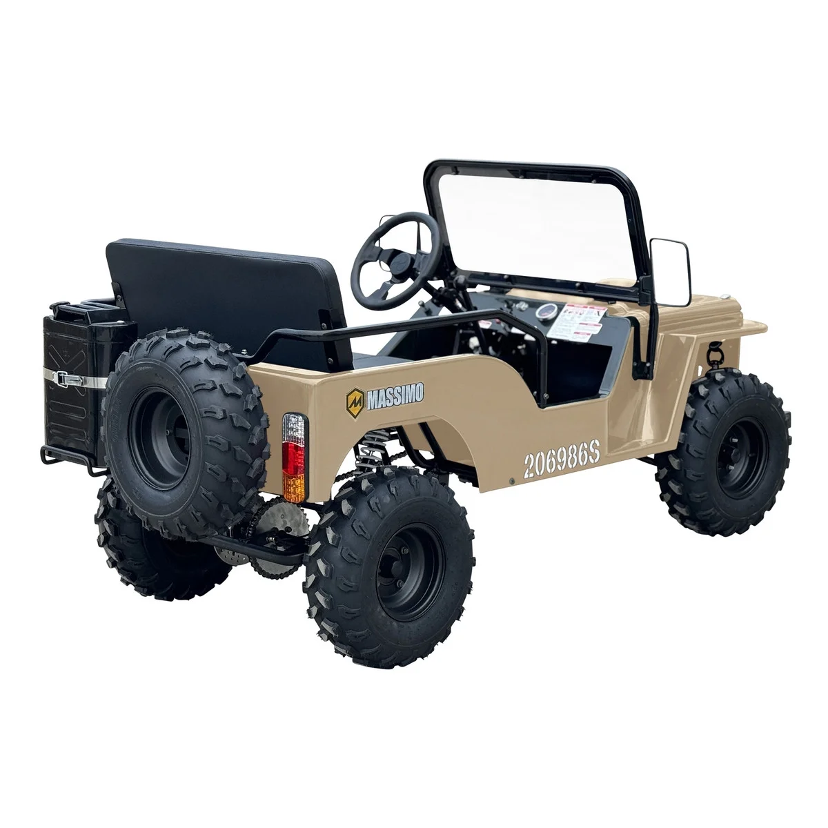 Massimo Mini 125 | 4 Stroke 9HP 2WD (Go Kart) (Quicksand) - Curated Treasures Market