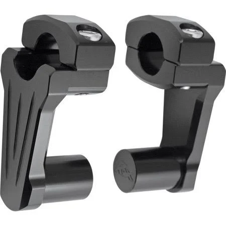 Rox Pivoting Handlebar Riser Black 1 inch w/2 inch Rise