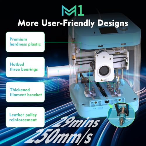 3D Printer for Kids and Beginners,Geeetech Mini 3D Printers with Auto Leveling,High Speed and Fully Open Source,Fully Assembled Direct Drive Extruder,for Home and School,Print Area 3.94×4.33×3.94 in