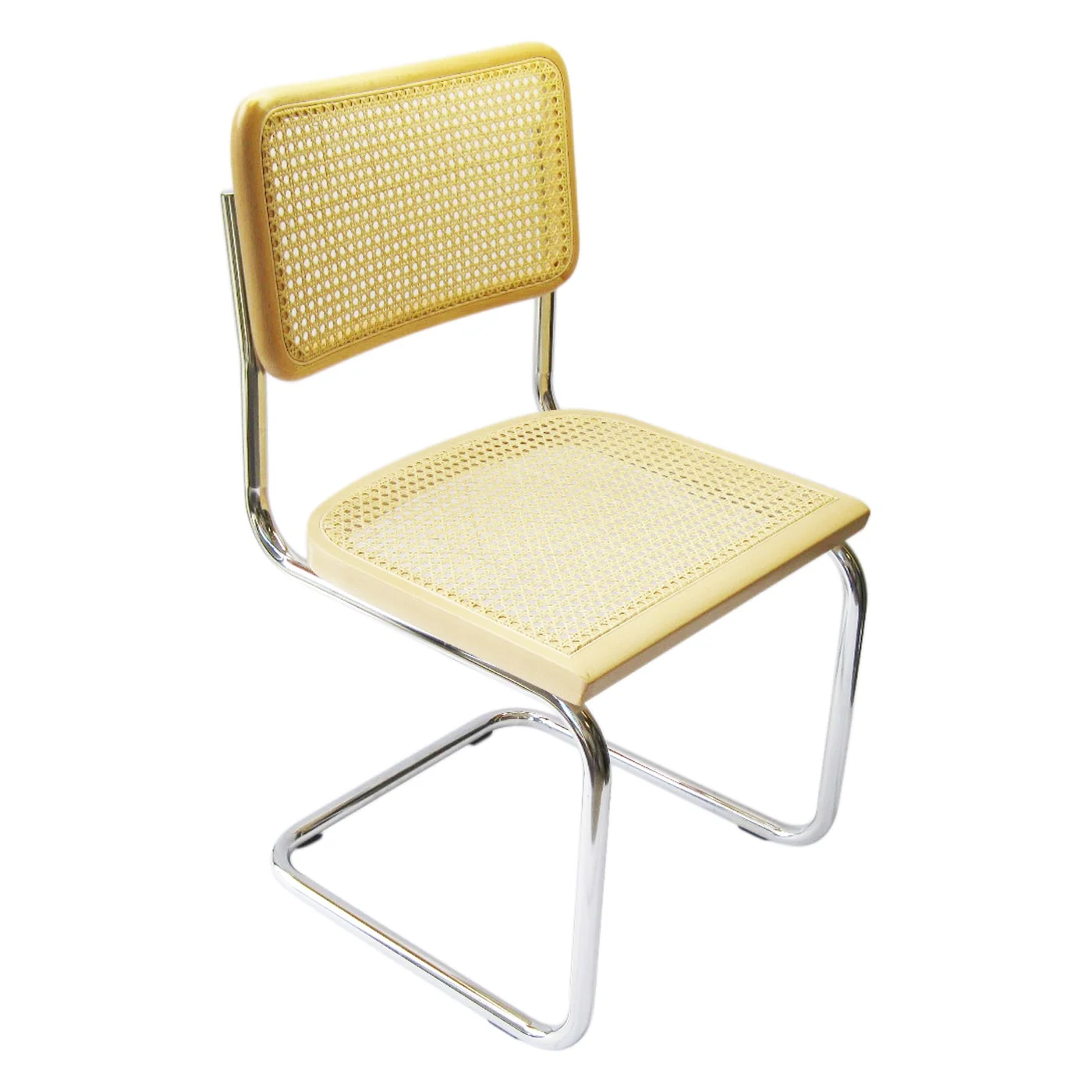 Furnish Theory  Cesca Cane Dining Chair in Chrome and Natural