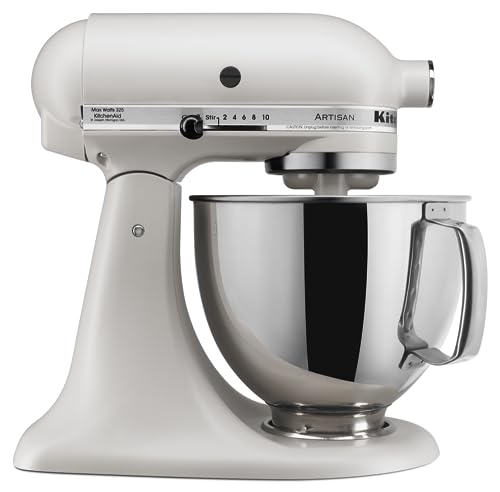 KitchenAid Artisan Series 5 Quart Tilt Head Stand Mixer with Pouring Shield KSM150PS, Removable bowl, Aqua Sky