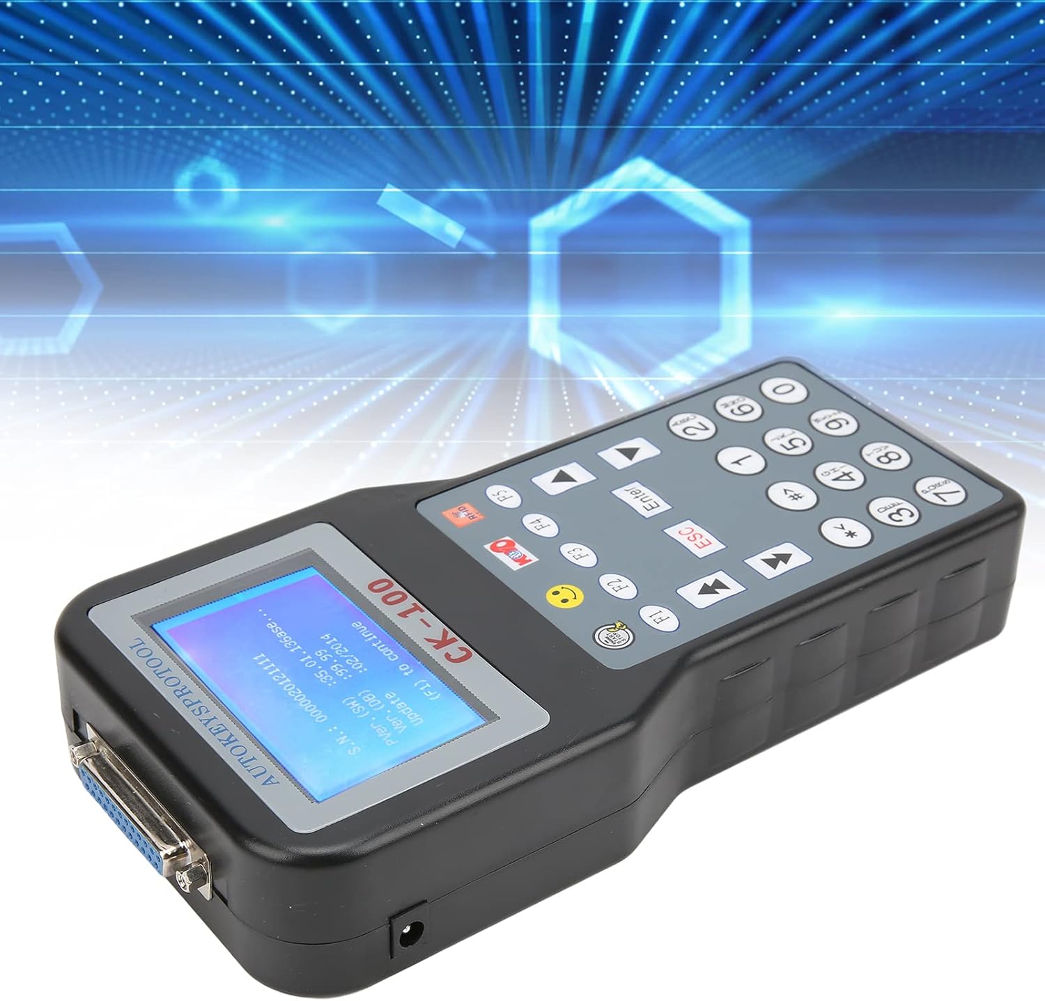 Auto Key Programmer Programming Tool,Car Key Programmer with 1024 Tokens Replacement for Alfa Remeo US Plug 100‑240V Car Accessory