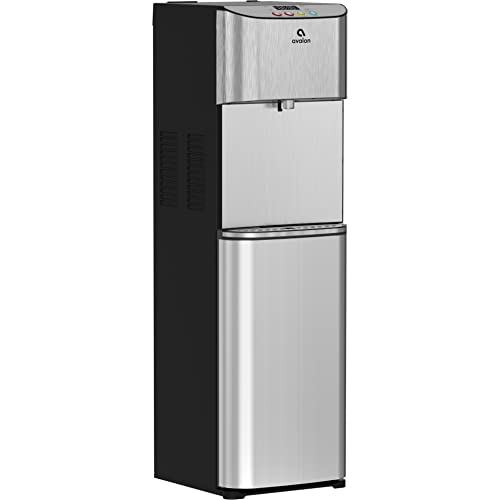 Avalon Electronic Bottom Loading Water Cooler Water Dispenser - 3 Temperatures, Hot, Cold & Room Water, Durable Stainless Steel Cabinet, Self Cleaning