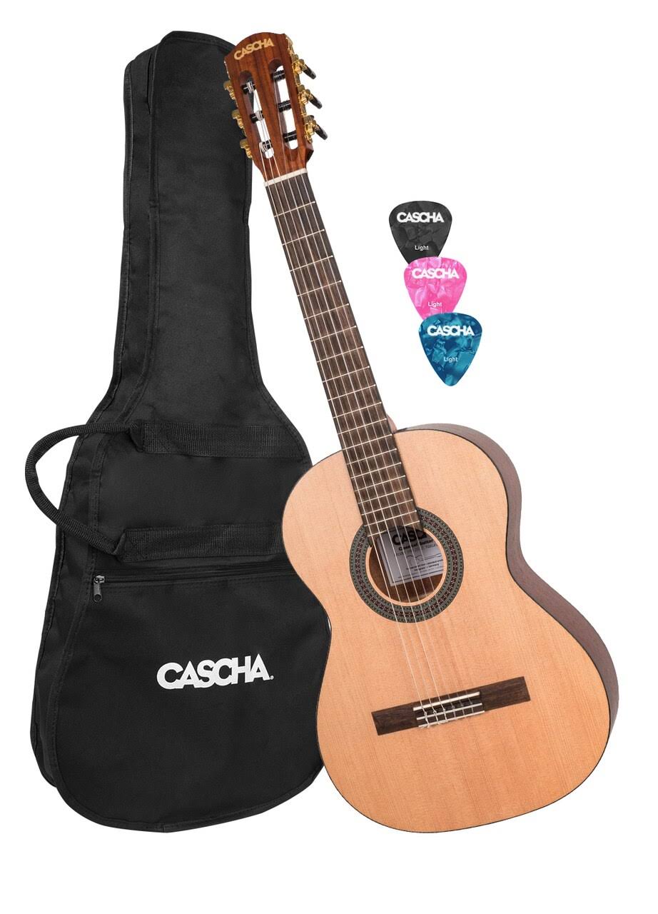 Cascha Children&s Classical Guitar 3/4 Size Including Gigbag and 3 Picks, Brown