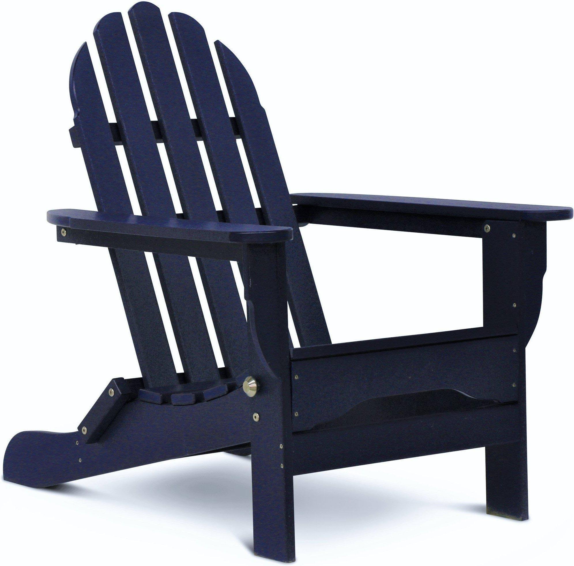 DuroGreen Adirondack Patio Chair | Recycled Plastic Chair, Navy
