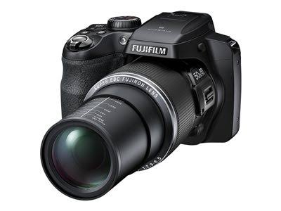 Fujifilm FinePix S9200 - Digital camera - compact - 16.2 MP - 50x optical zoom - Fujinon - black