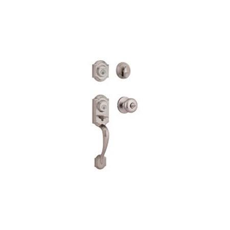 Kwikset 553MNHXJ 15 CP SMT Montara Complete Handleset Juno Interior SmartKey Satin Nickel