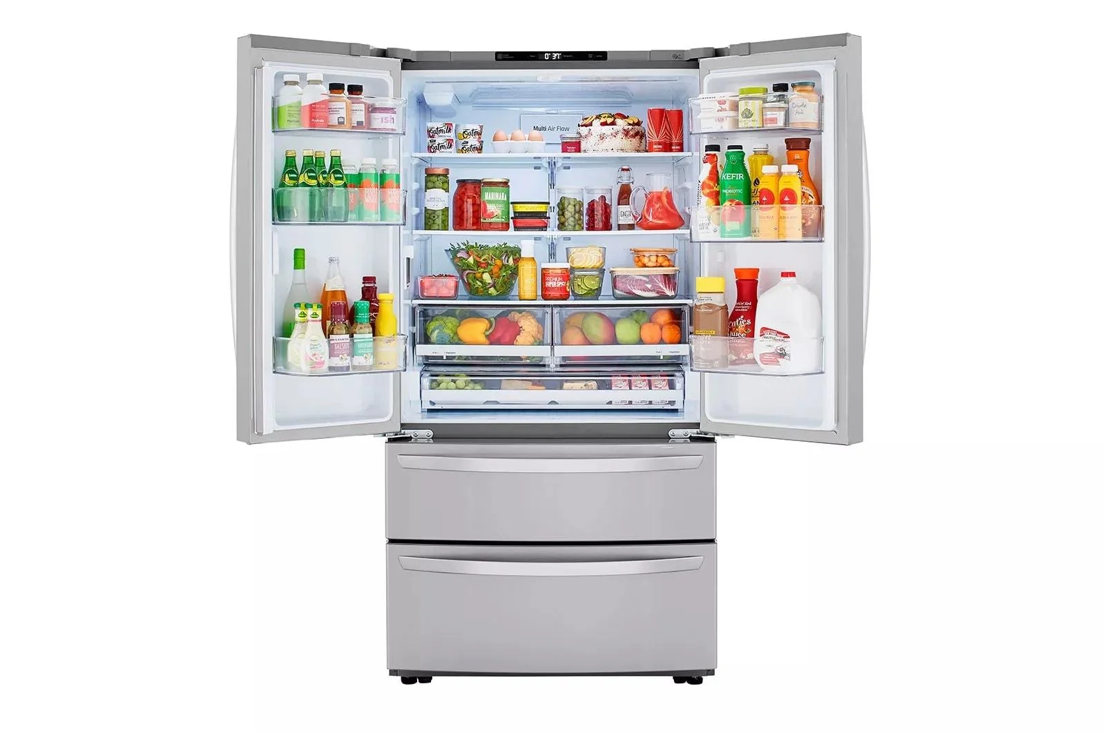 36 Inch Counter Depth 4-Door French Door Refrigerator with 22.7 Cu. Ft. Capacity