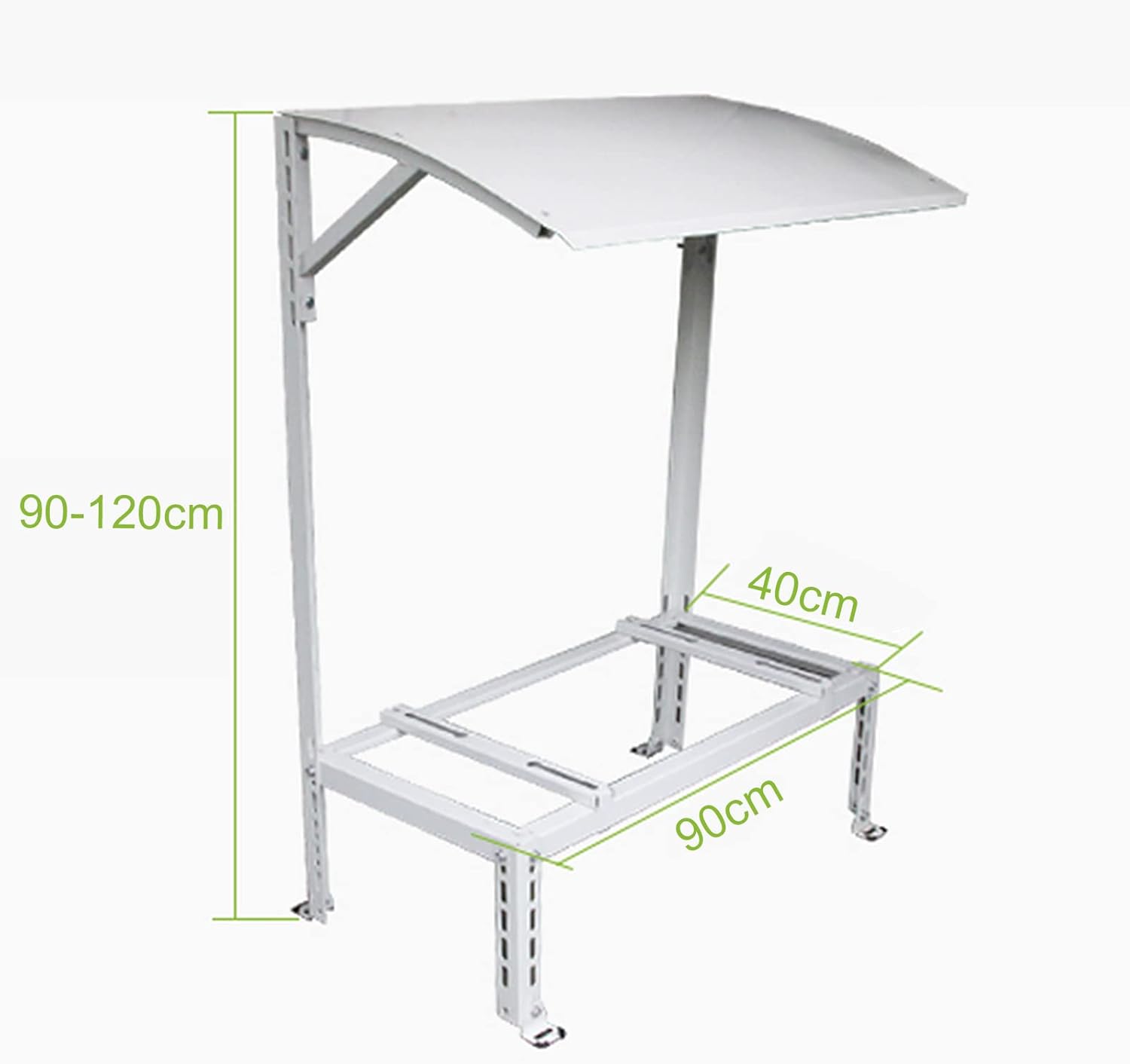 Universal Ac Bracket Heat Pump Base - Heavy Duty Ground Stand Bracket with Ac Rain Cover for Outdoor Ac Unit - Mini Split Condenser Ground Mounting Stand - Upgrade Your Mini Split System!