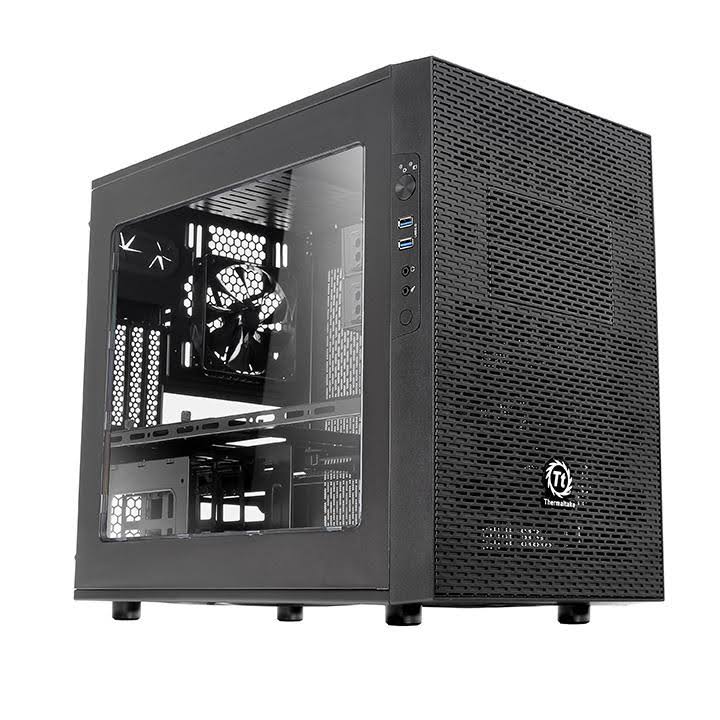Thermaltake Core X1 ITX Cube Chassis (Black) CA-1D6-00S1WN-00