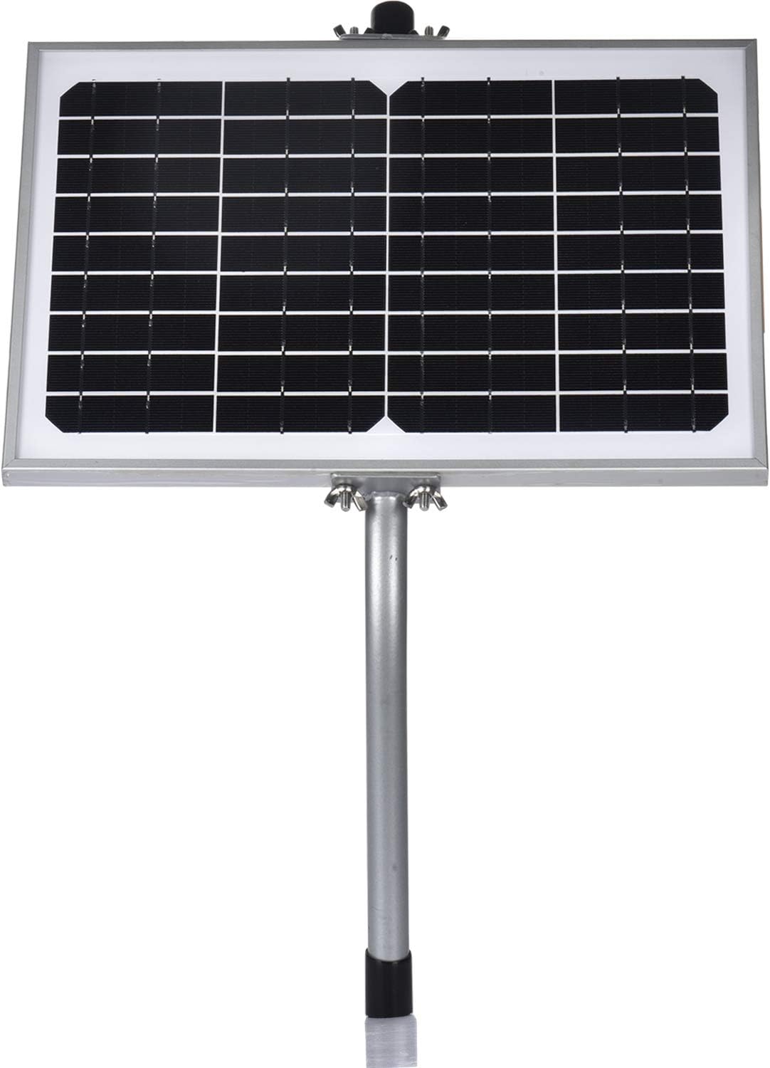 SUNER POWER 10 Watt Solar Panel Powered Charger Kit + + Tubular Mount Bracket for Automatic Gate Opener, Electrical Fence, etc