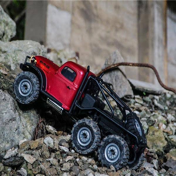 FMS 1/18 Atlas 6x6 RTR Crawler, Red FMMROC002T1