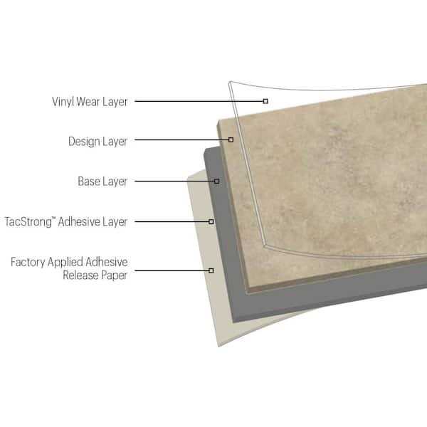Armstrong Flooring Universal Black and White 2 MIL x 12 in. W x 12 in. L Peel and Stick Water Resistant Vinyl Tile Flooring - Shop Hardware Tools Online Store