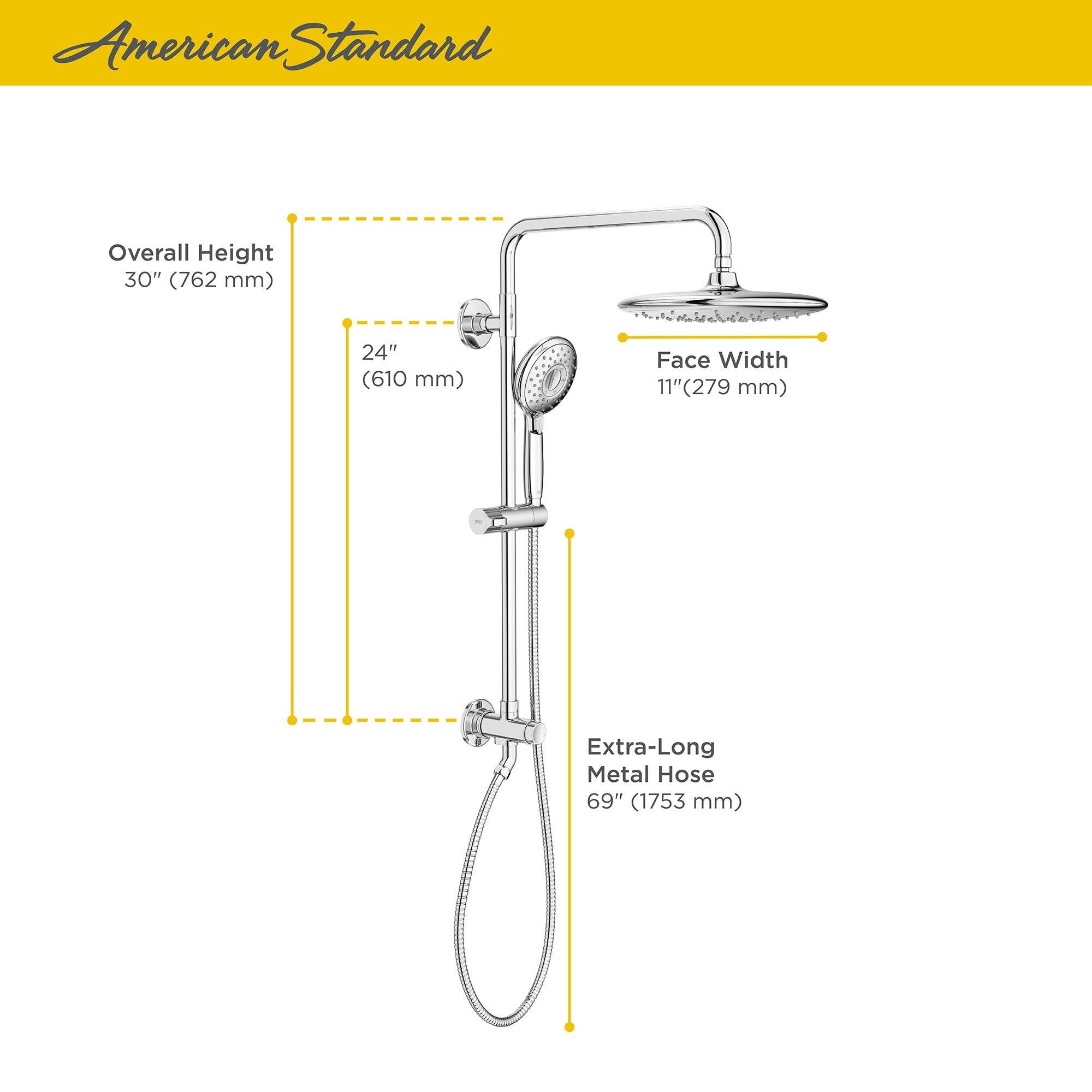 American Standard 9035.804 Spectra Versa Shower System with Shower - Legacy Bronze