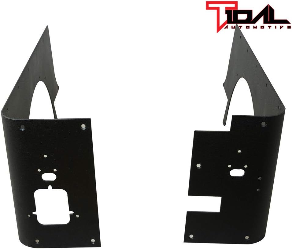 Tidal Armor Rear Corner Guard Black Textured Fit for 87-95 Wrangler YJ