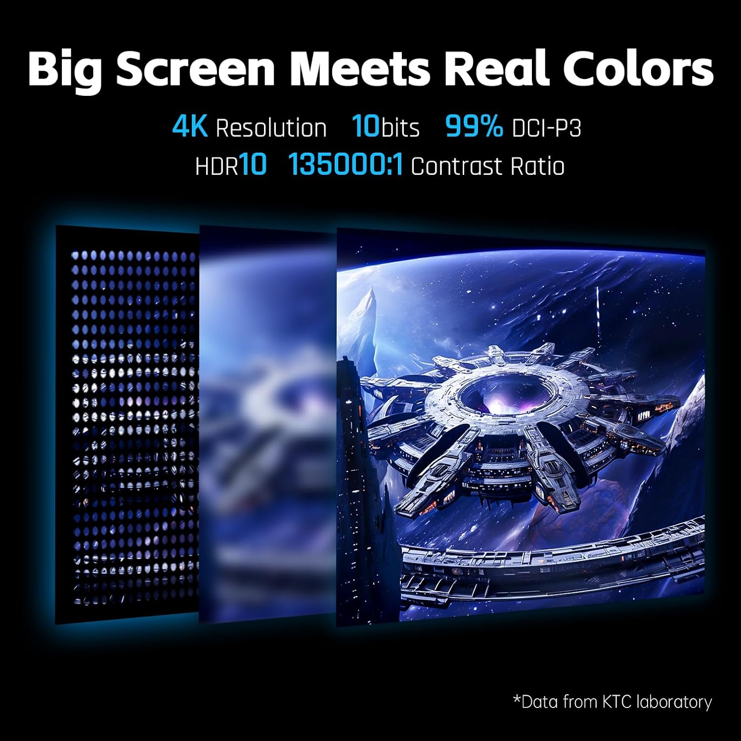 KTC 42" 4K OLED Gaming Monitor, 138Hz, 0.1ms(GTG), Built-in Speakers, 90W USB Type-C Charging, Anti-Reflection Panel, Remote,4-Side Bezeless,VESA,Ideal for Gamers & Home Entertainment