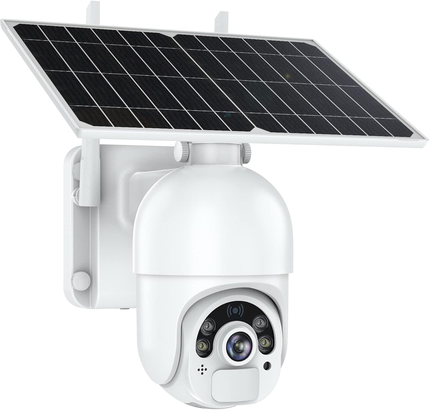 Solar Security Camera, Wireless Outdoor WiFi 360&deg; PTZ Camera, MPW 15000mAh Battery Solar Powered Security Camera, Outside Camera with 1080P Night Vision, Motion Detection, 2 Way Audio, IP65, SD/Cloud