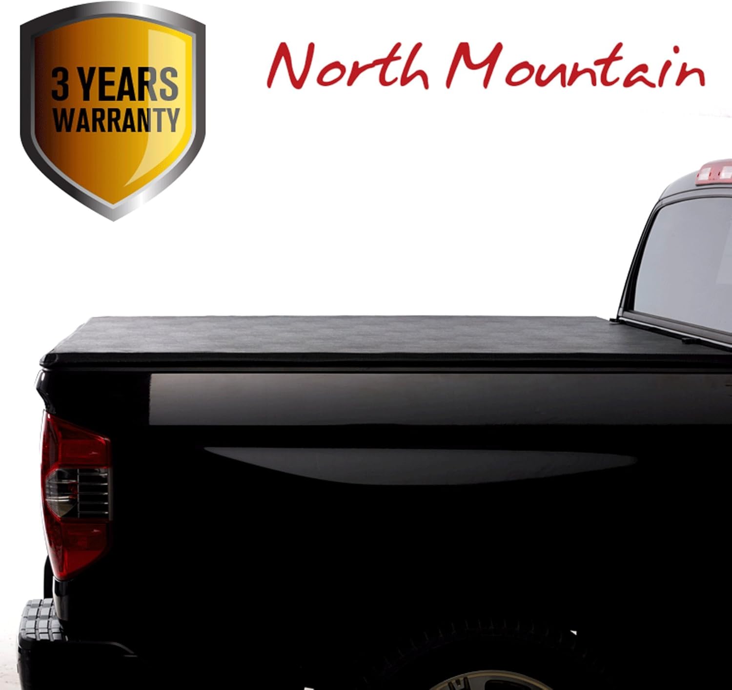 North Mountain Soft Roll Up Tonneau Cover, Compatible with 2017-now F-250/F-350/F-450 Super Duty 6.8'/81.8"-81.9" Bed