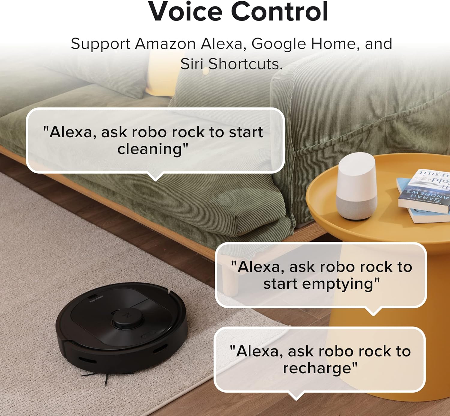 roborock Q5+ Robot Vacuum with Self-Empty Dock, Hands-Free Cleaning for up to 7 Weeks, 2700Pa Max Suction, 180mins Max Run-Time, Works with Alexa, Perfect for Hard Floors, Carpets, and Pet Hair