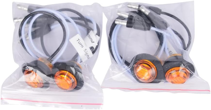 Getfarway UTV/ATV Turn Signal Kit with Toggle Switch and Horn with LED Kit Compatible with Polaris Pioneer Can-Am Kawasaki and More plug &play Street legal kit