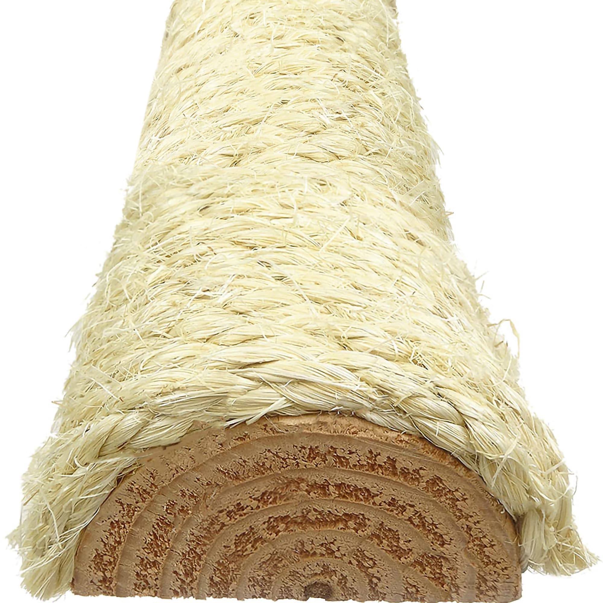 New Cat Condos Premier 33 in. Solid Wood Scratching Post Beige