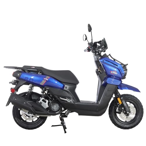 X-PRO Gas Adult Moped Tank 200 Gas Moped Street Bike,12" Wheels!