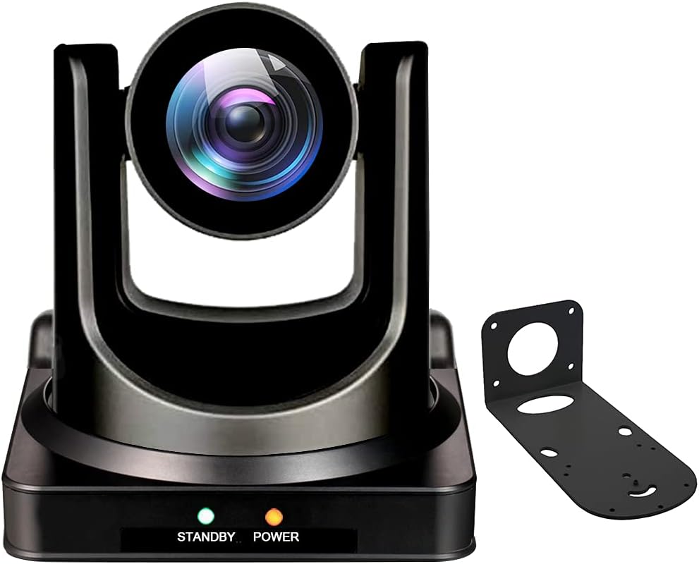 AVKANS NDI Camera, 20X Zoom Video PTZ Camera with Simultaneous HDMI/3G-SDI/IP Streaming for Church Video Production School Event, Real-time Live Stream Camcorder(NDI HX2)
