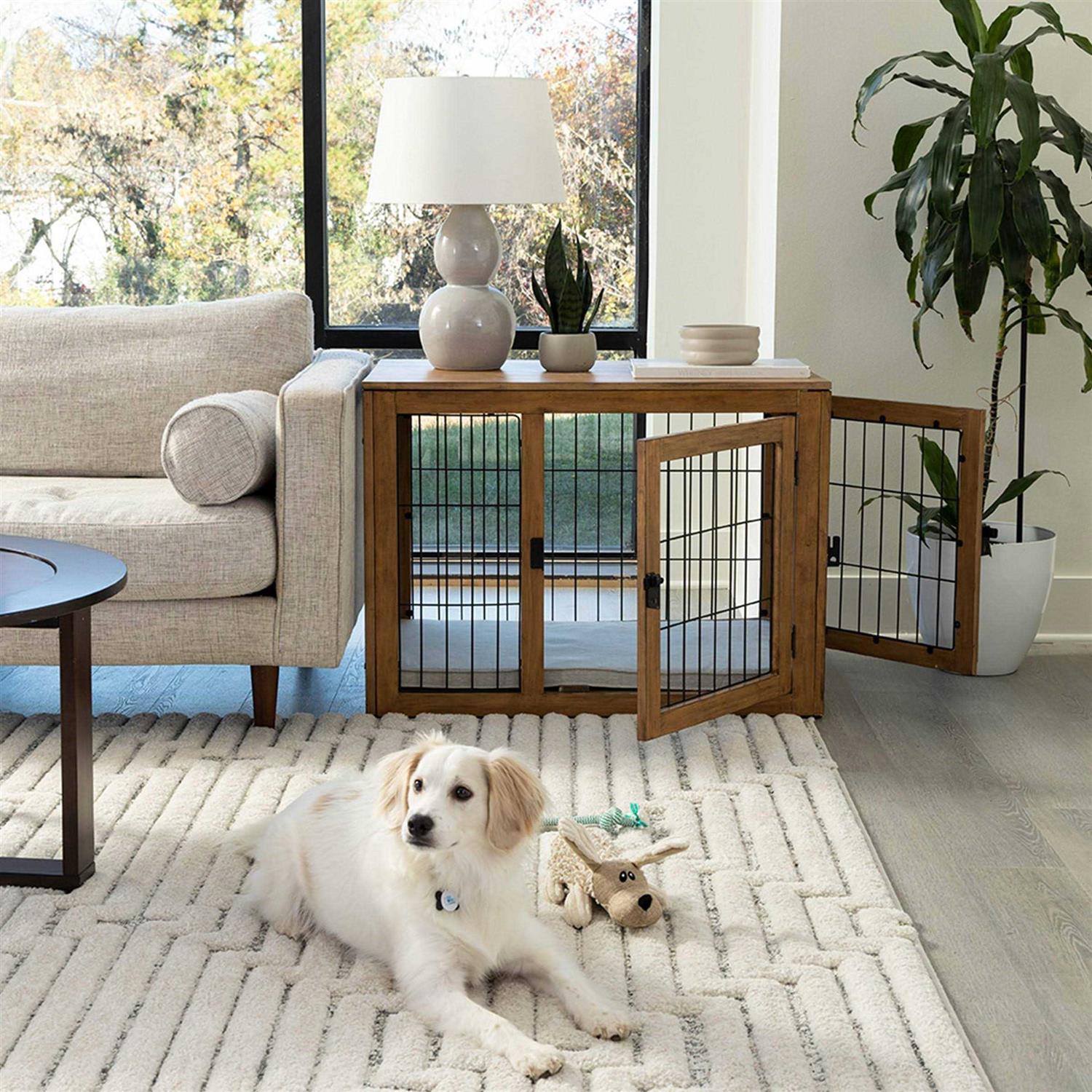 Petmaker Furniture-Style Dog Crate with Double Doors - Pet Supplies online store