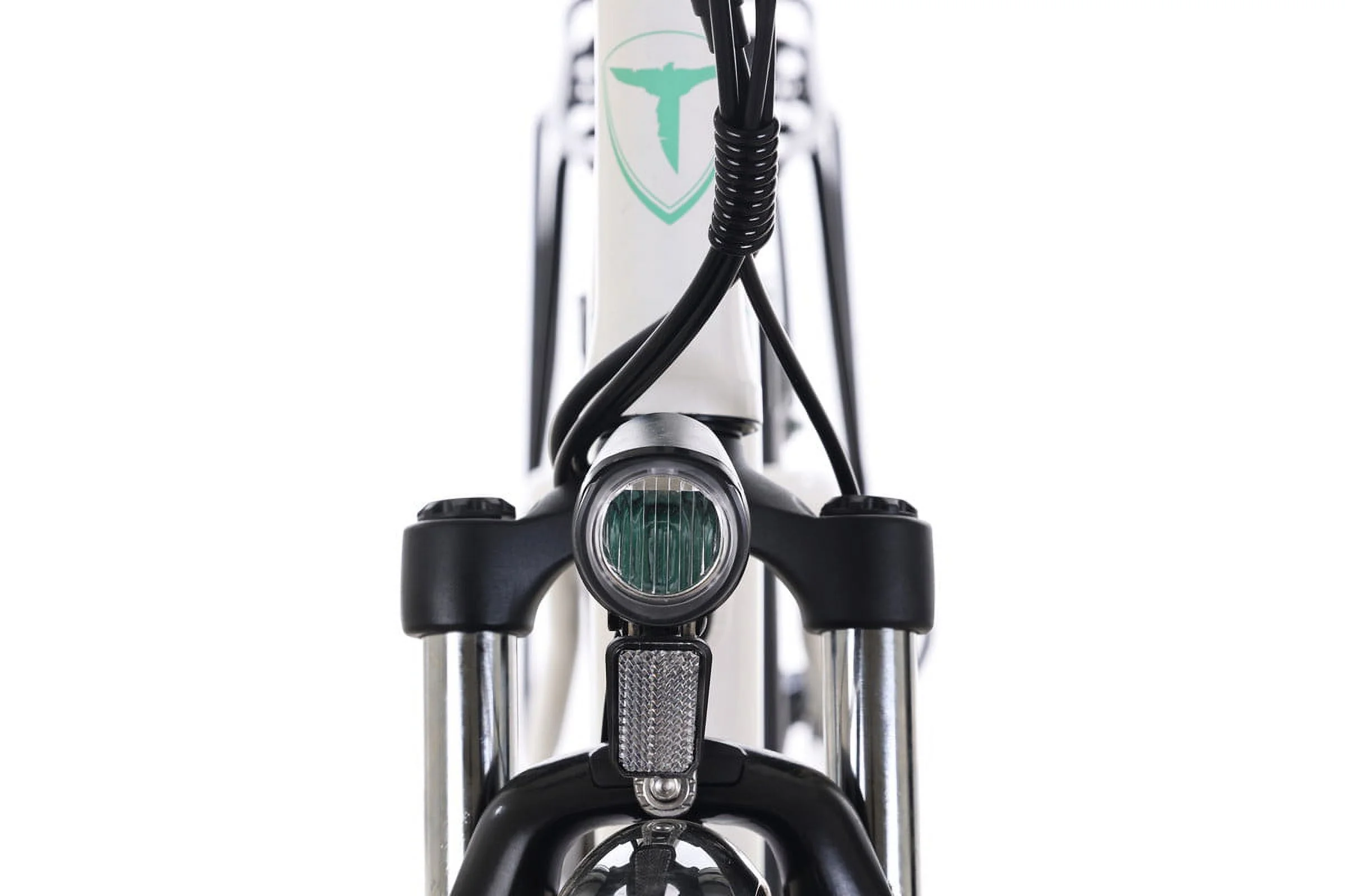 Totem Skyline Electric Bike for Adults, 26” Ebike 350W Powerful Motor, 36V 10.4Ah Removable Battery Electric Cruiser Bike, Shimano 7-SPEED Gears, Electric City Commuter Bike, White