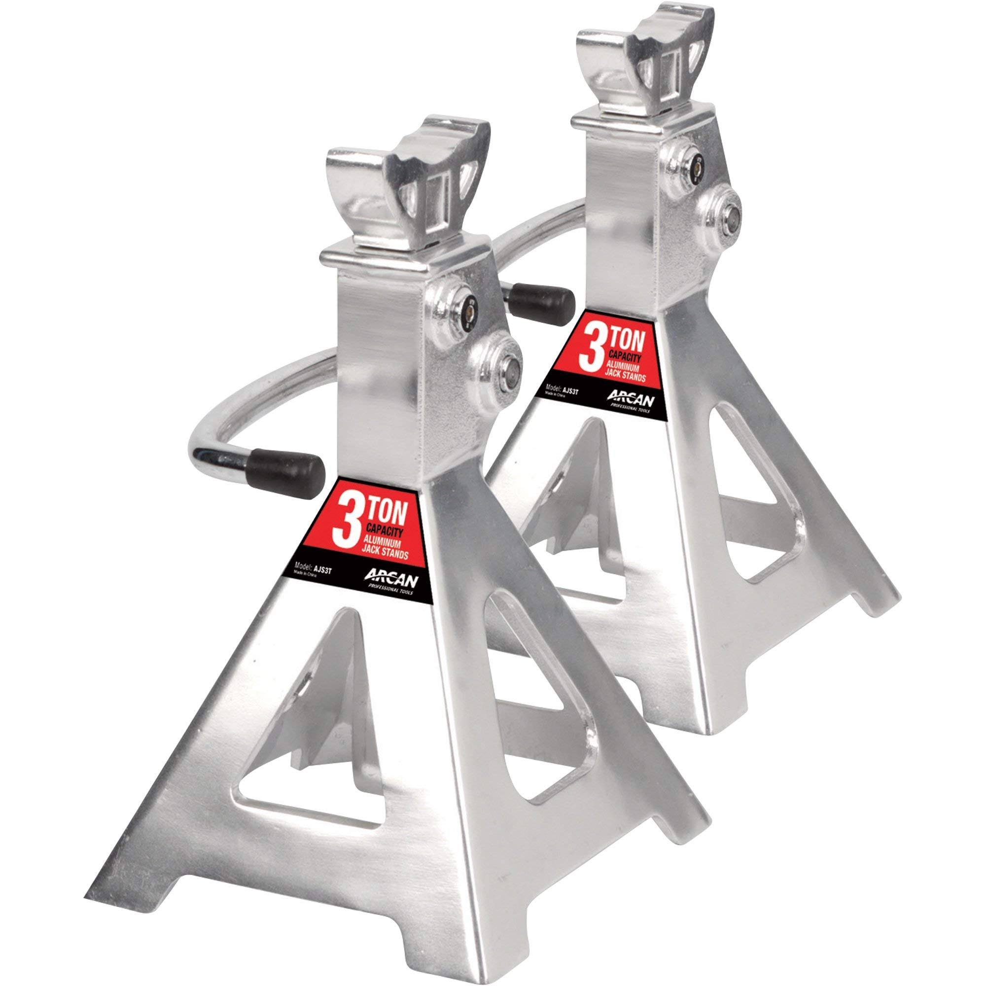 Arcan Aluminum Jack Stands - 3-Ton Capacity Pair Model Ajs3t