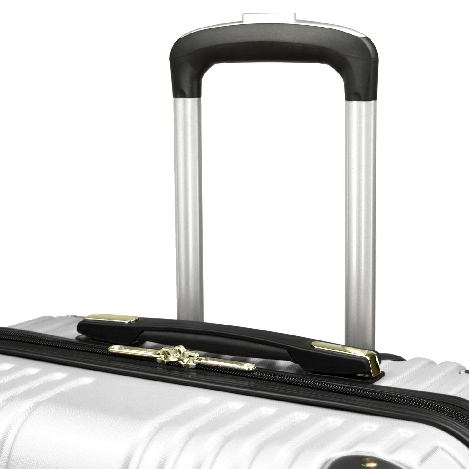 Traveler's Choice Unisex Charvi 3-Piece Hardside Expandable Spinner Set, Pear White