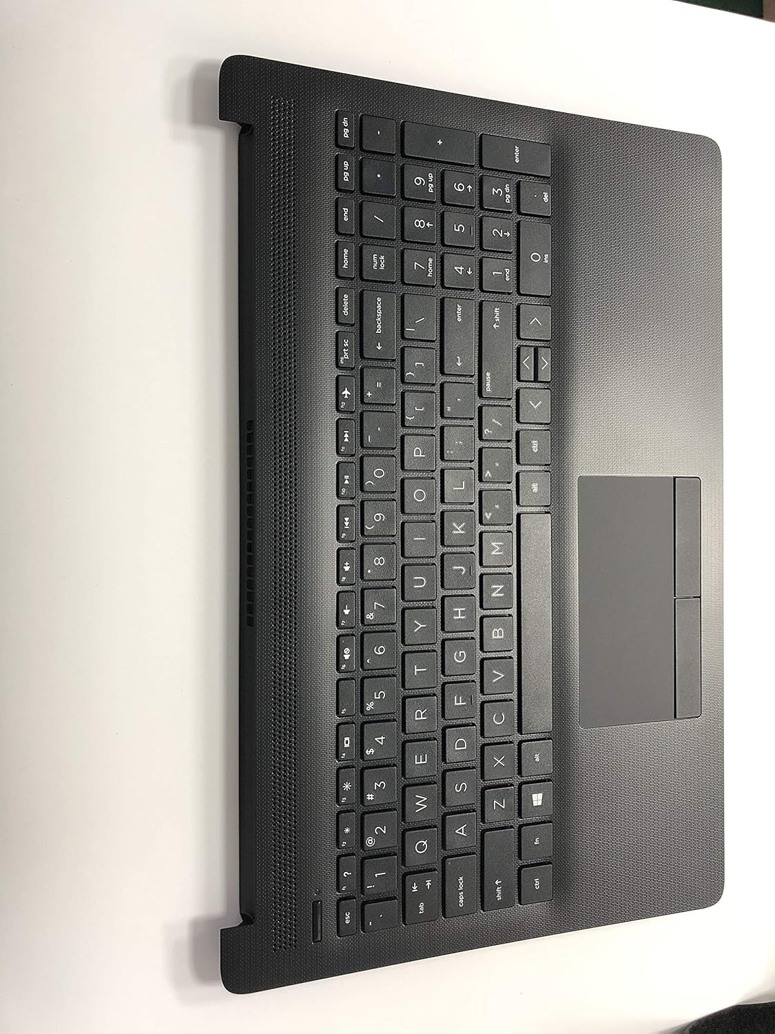 Replacement for HP 15-DA 15-DB 15-DR 15-DA0053WM 15-DA0012DX 15-DA0073WM Trackpad AHS US 15.6 Laptop Upper Case Palmrest Keyboard Touchpad Assembly Part L20387-001 AP29M000400 Black