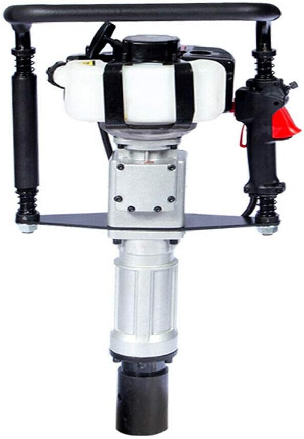 Gas Powered T Post Driver 52CC 2.3HP Pile Gasoline Engine Push Fence Farm Hammer Push Pile Lightweight Petrol Piledriver