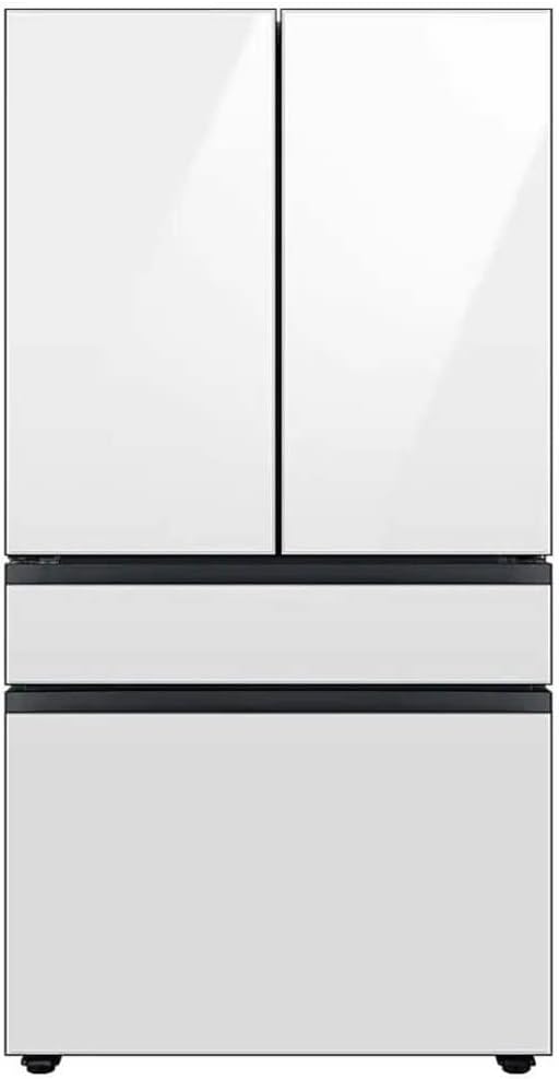 SAMSUNG RF29BB860012 29 Cu. Ft. White Glass Bespoke 4-Door French Door Refrigerator