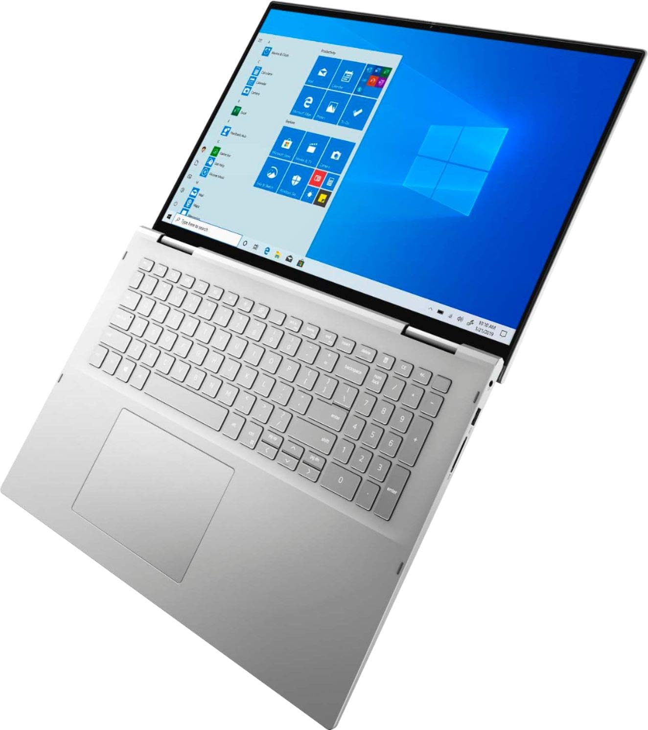 Dell Newest Inspiron 7000 2-in-1 Convertible Laptop, 17" QHD+ 2K Touch Display, Intel Core i7-1165G7, 64 GB RAM, 2TB PCIe SSD, Intel Iris Xe, Webcam, Backlit KB, FP Reader, Windows 10, Silver