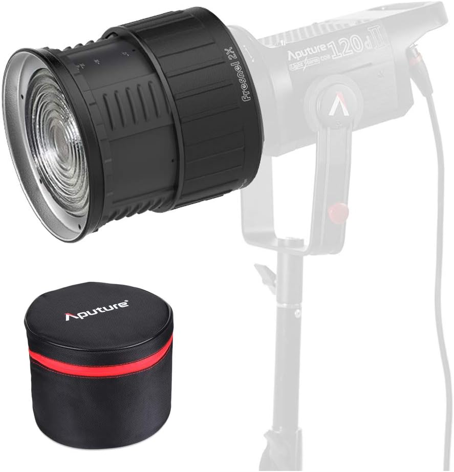 Aputure Fresnel 2X, Aputure Fresnel ii 2 Lens Mount for Aputure 300D Mark II,120D Mark 2, 300D,120D and Other Bowen-S Mount Continuous Lights Lens